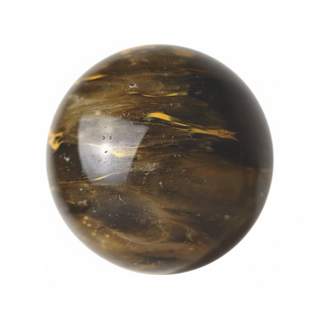 Tigerskin Quarz Kugel – Fokus & Ausgleich CrystalScents