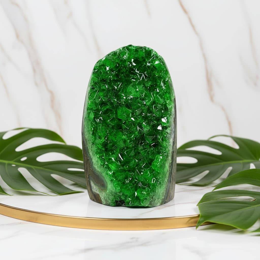 Amethystdruse – Grüne Kristallspitzen CrystalScents