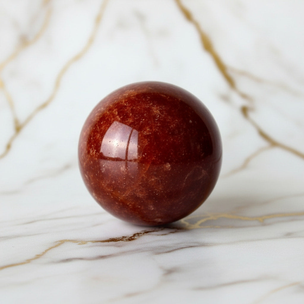 Erdbeerquarz Kugel – Strahlender Begleiter CrystalScents
