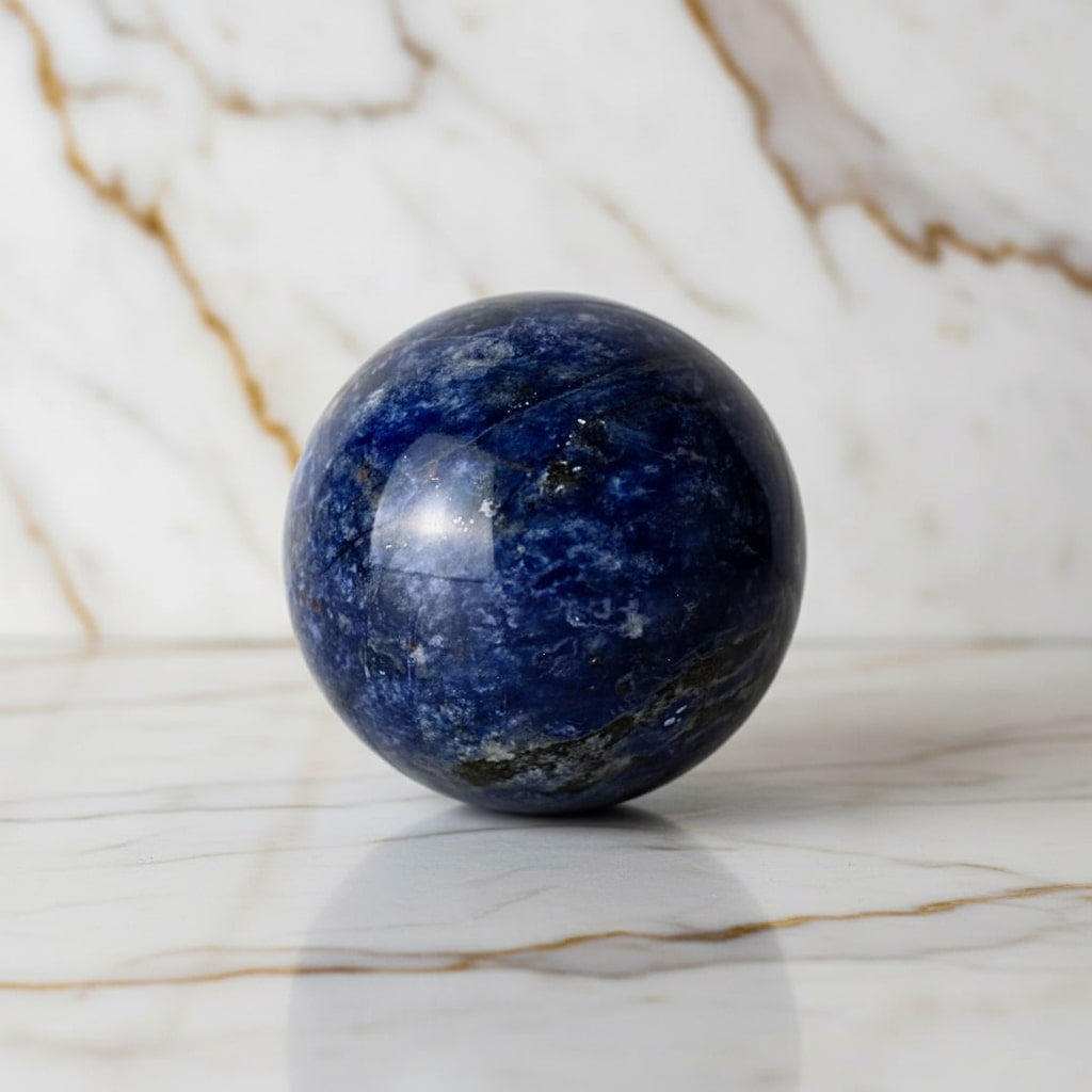 Sodalit Kugel – Tiefblaue Energie CrystalScents