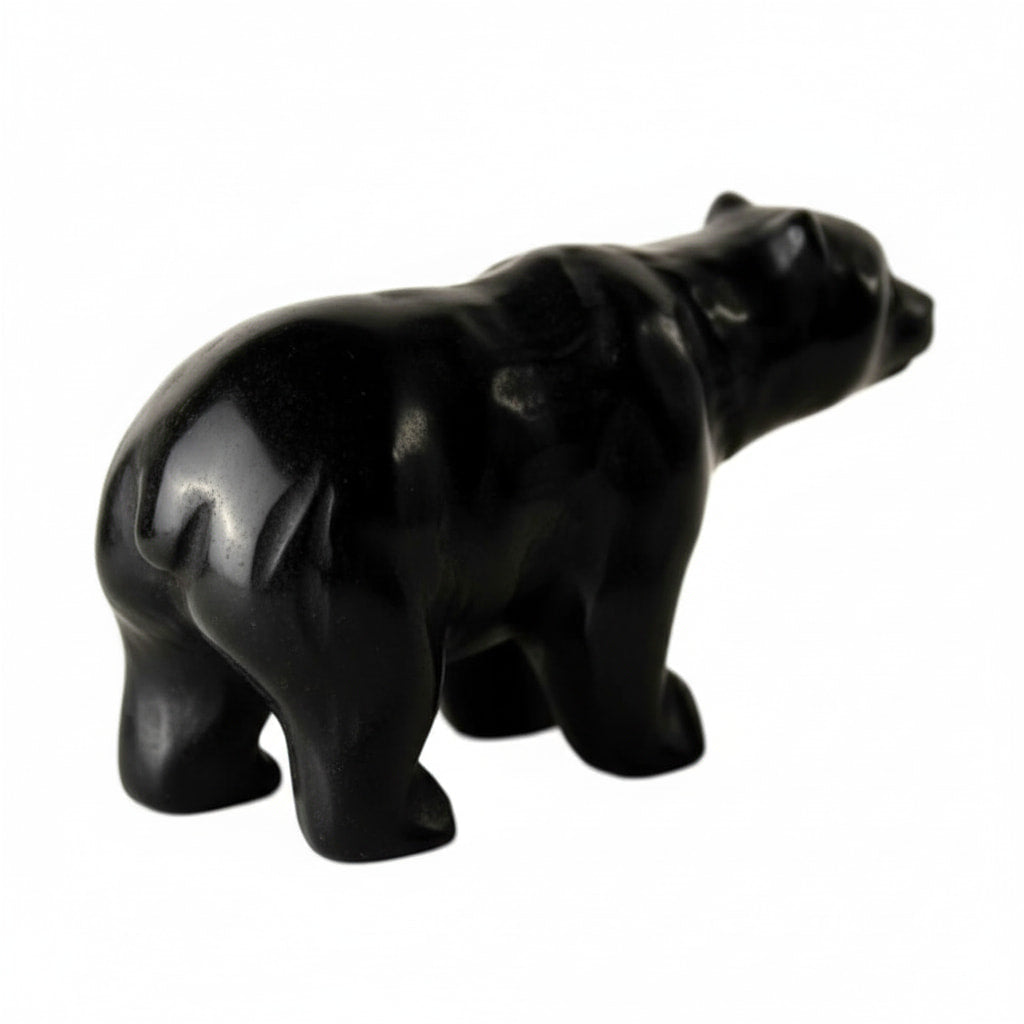 Obsidian Bärenfigur – Stilvolles Kristallobjekt CrystalScents