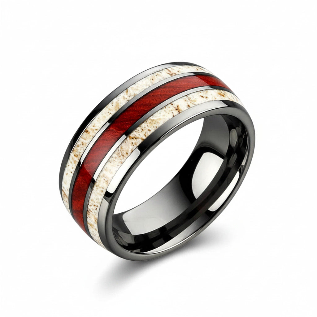 Ring mit Holzmaserung – elegantes Schmuckstück für natürliche Akzente CrystalScents