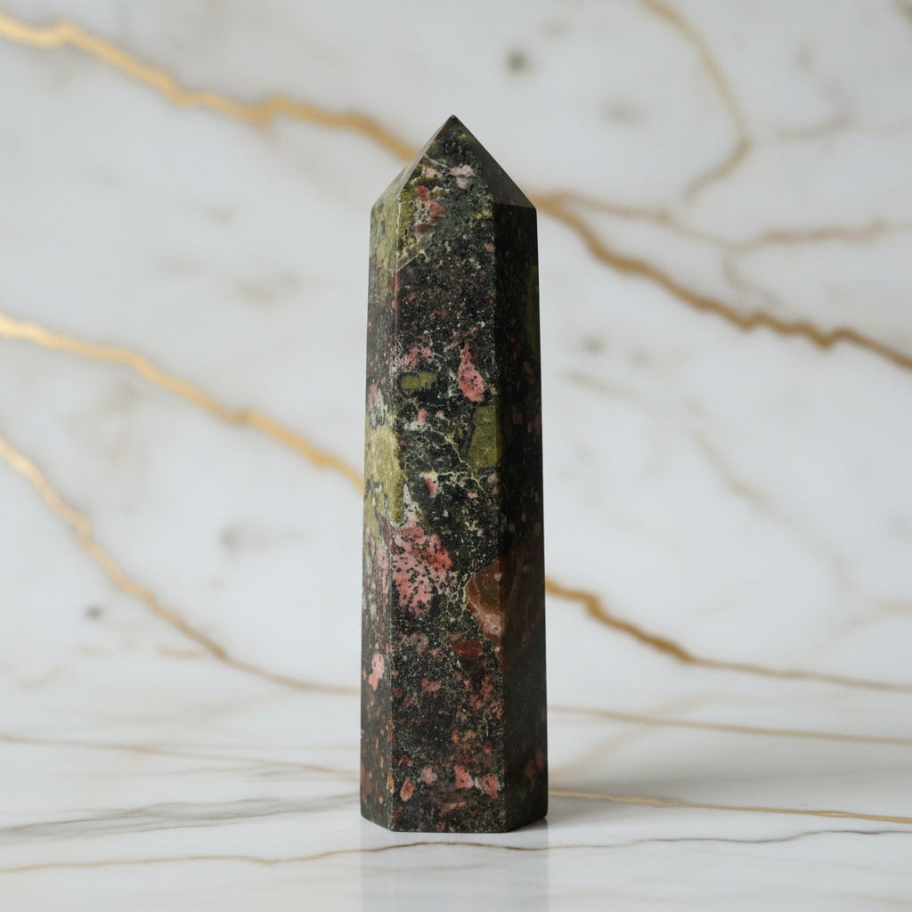 Jaspis Drachenblut Obelisk – Energie, Selbstvertrauen & Balance