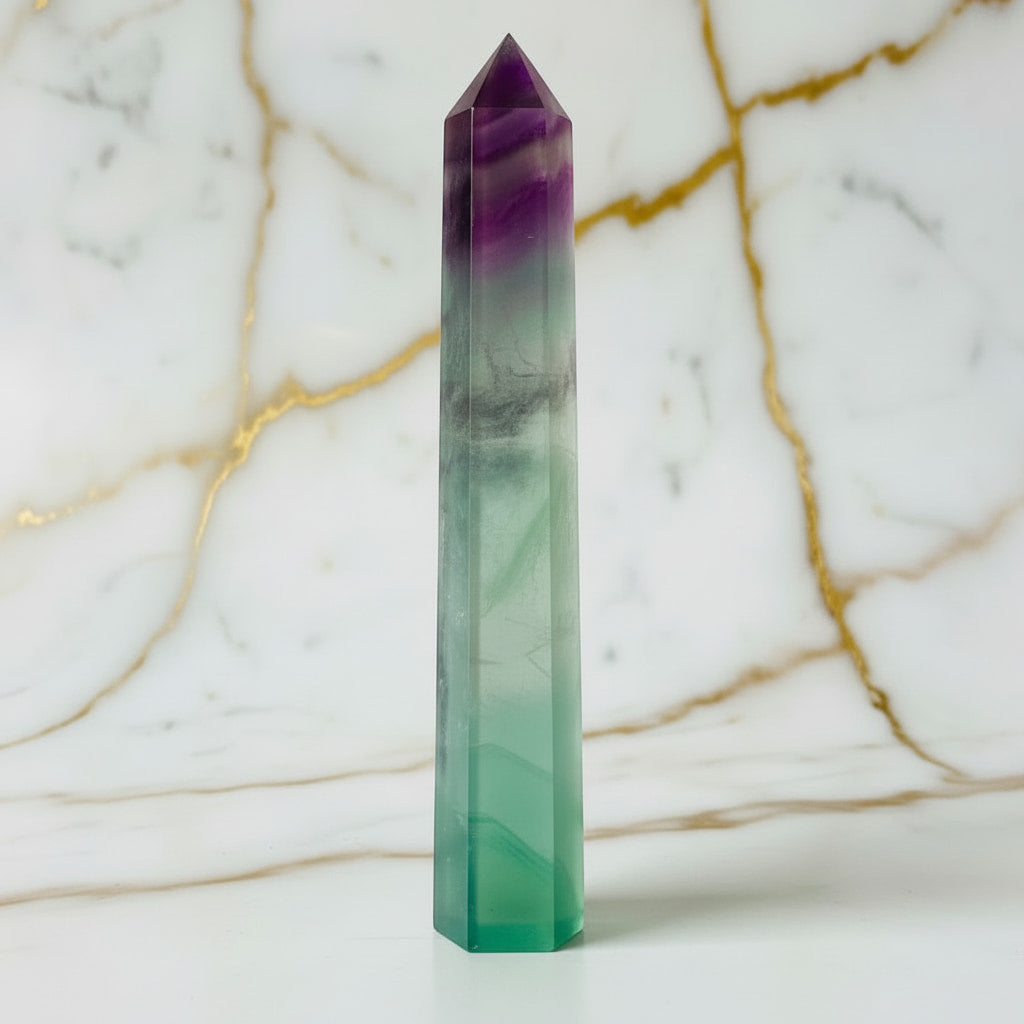 Fluorit Obelisk – Stilvolles Highlight JETZT sichern CrystalScents