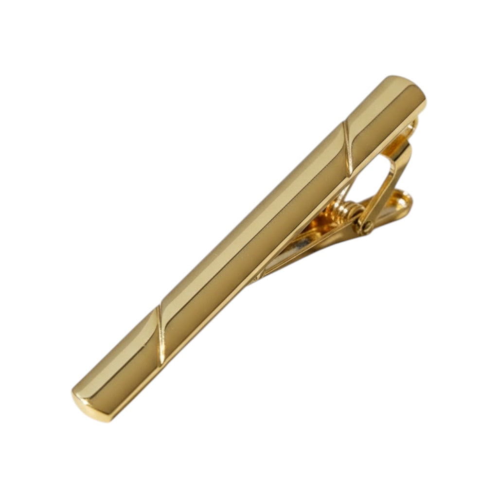 Krawattenklammer in glänzendem Gold CrystalScents