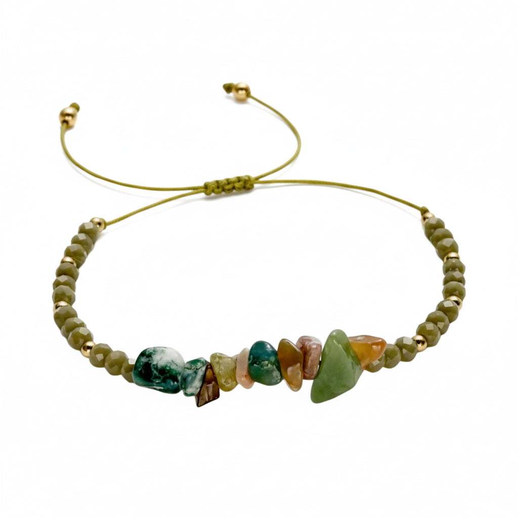 Moosachat Schutzarmband – Harmonie & Sicherheit