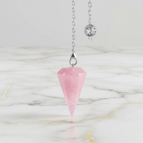 Rosenquarz Pendel – Liebe & emotionale Balance CrystalScents