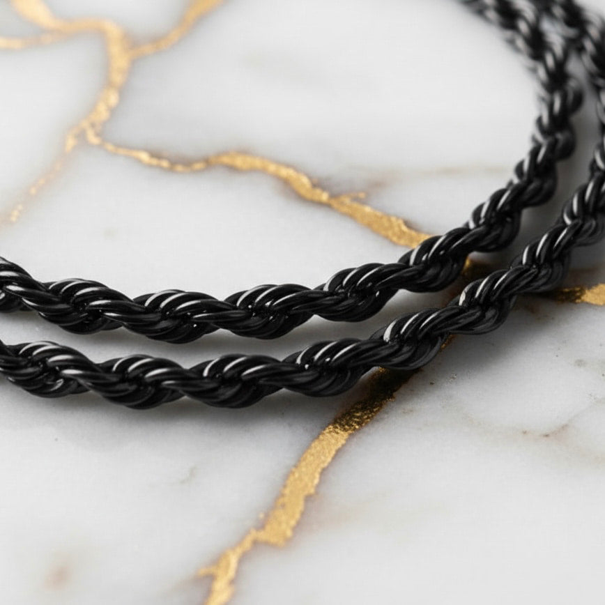 Halskette – Schwarz, ausdrucksstark & elegant CrystalScents