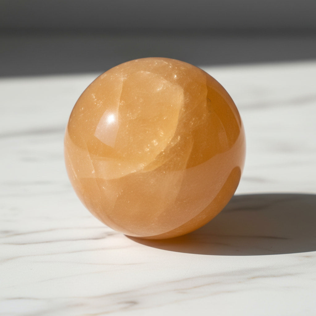 Calcit Kugel - für Wärme & Vitalität CrystalScents