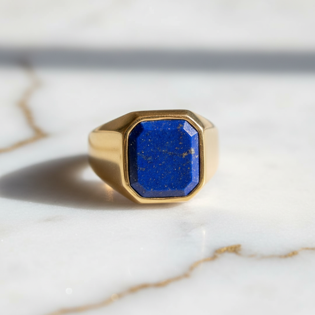 Lapislazuli Ring - Kraftvolle Akzente CrystalScents