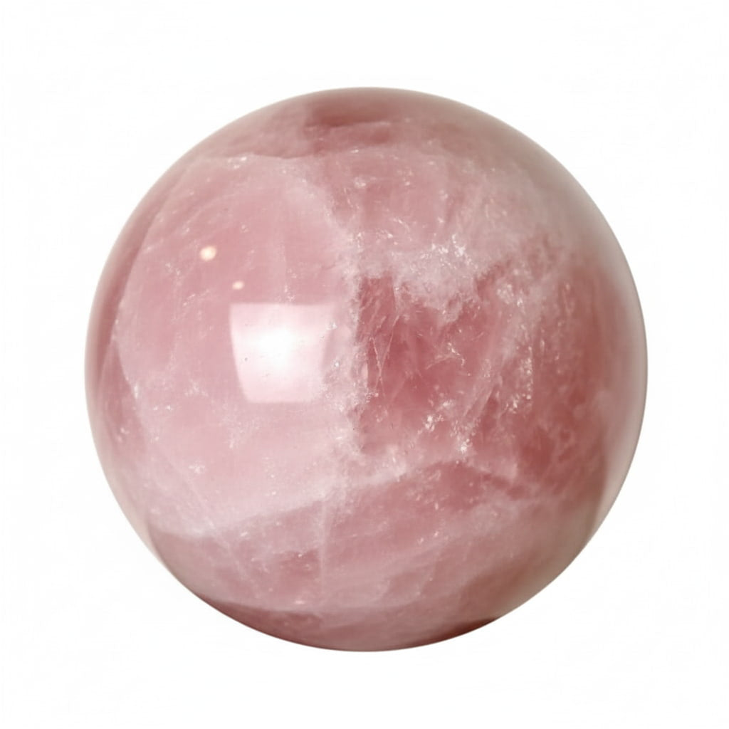 Große Rosenquarz Kugel – Gelassenheit & Geborgenheit CrystalScents