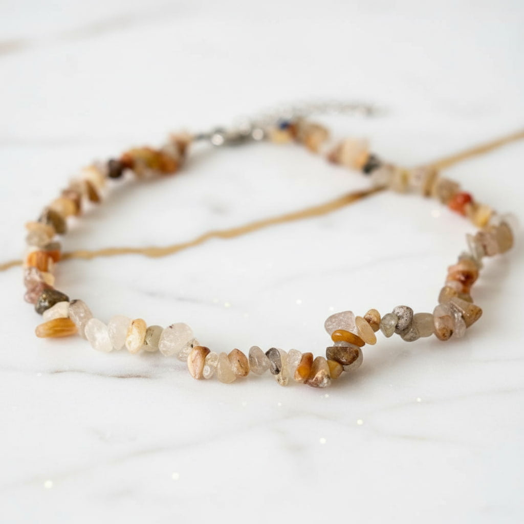 Rutilquarz Splitter Halskette - Kraft & Konzentration