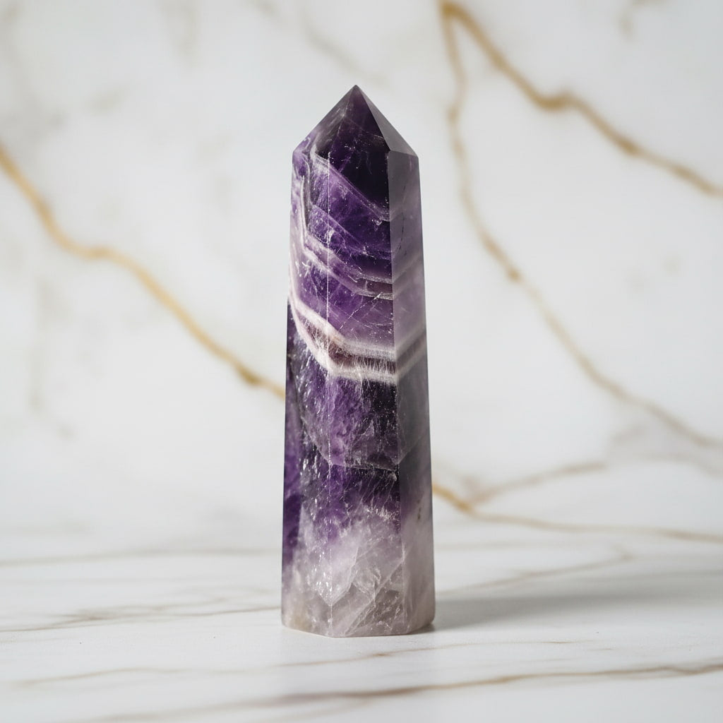 Amethyst Obelisk – Harmonie & Energie | CrystalScents CrystalScents