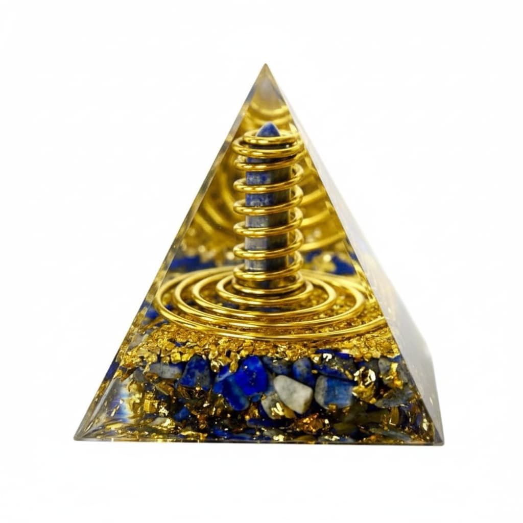 Orgonit Pyramide Lapislazuli - Weisheit & Schönheit CrystalScents