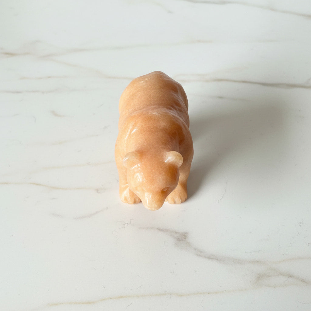 Sonnenstein Bär – Kleine Naturfigur für charmante Dekoration CrystalScents