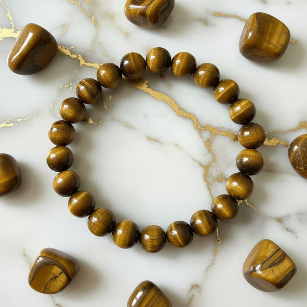 Tigerauge Kugelarmband – für Mut und Ausdauer