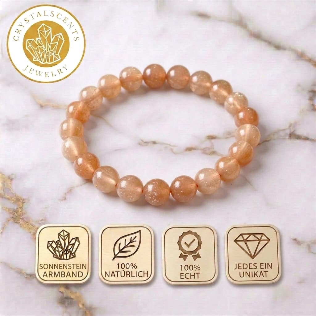 Sonnenstein Kugelarmband – Optimismus & Glück