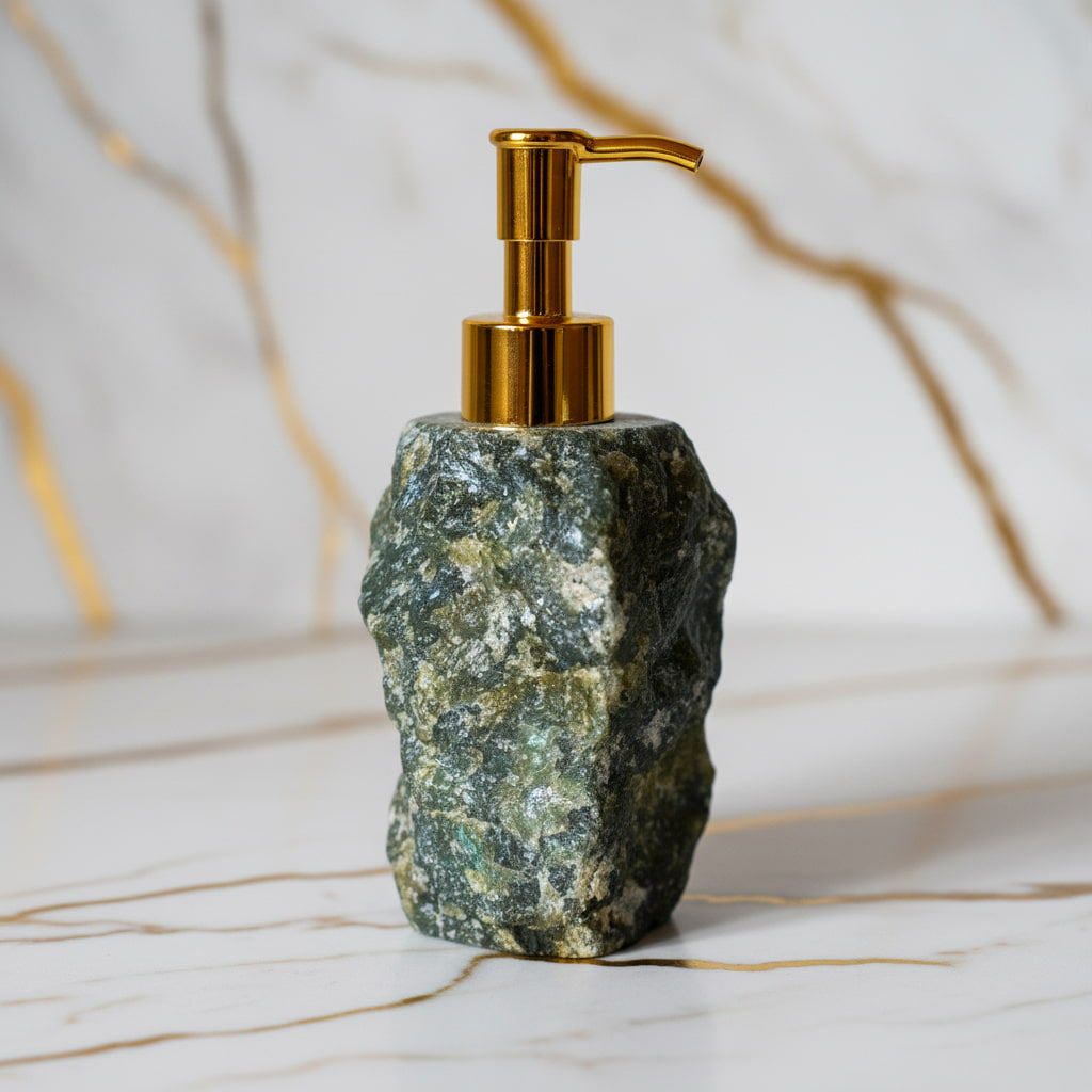 Labradorit Seifenspender – Eleganz für Ihr Badezimmer