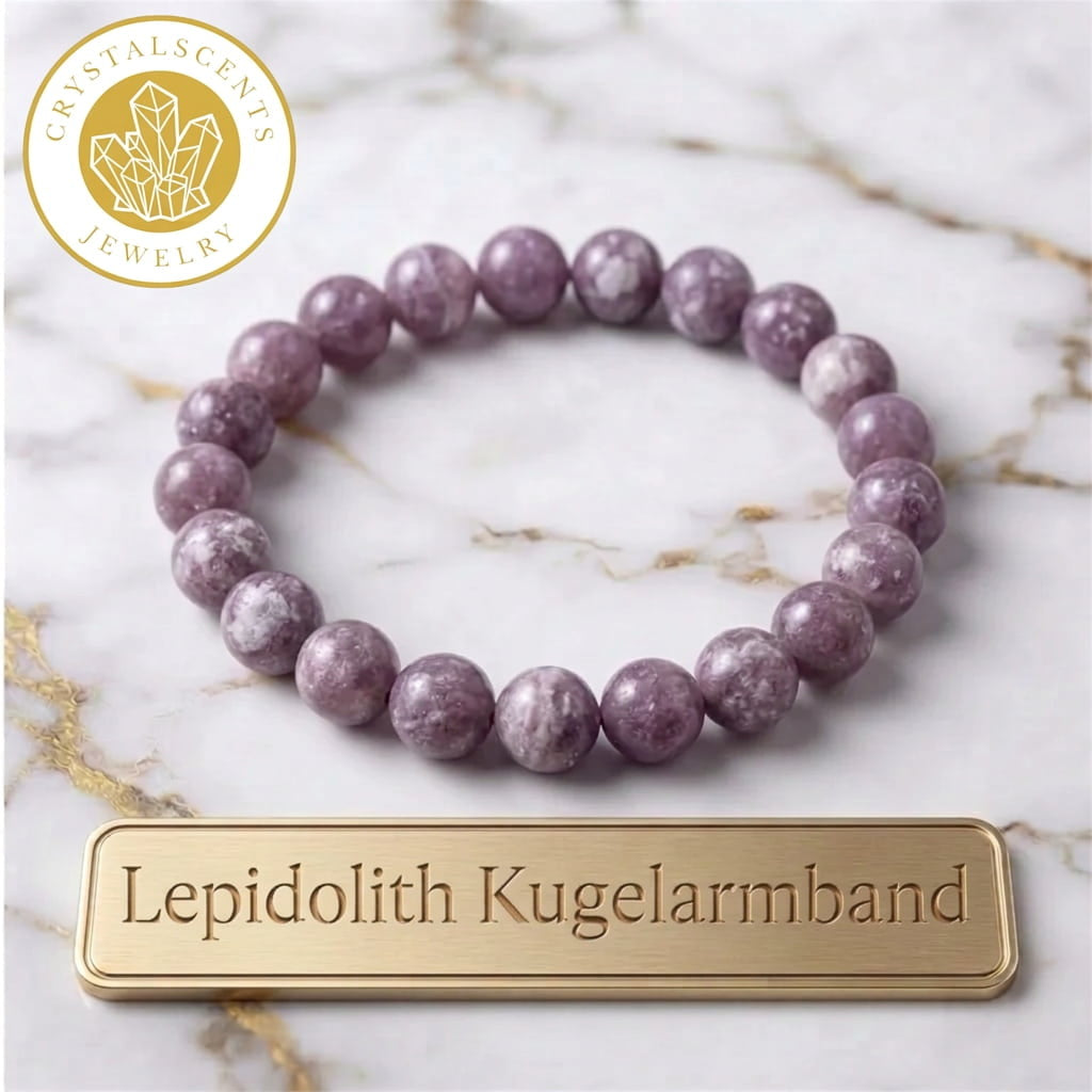 Lepidolith Kugelarmband - Entspannung & emotionale Balance