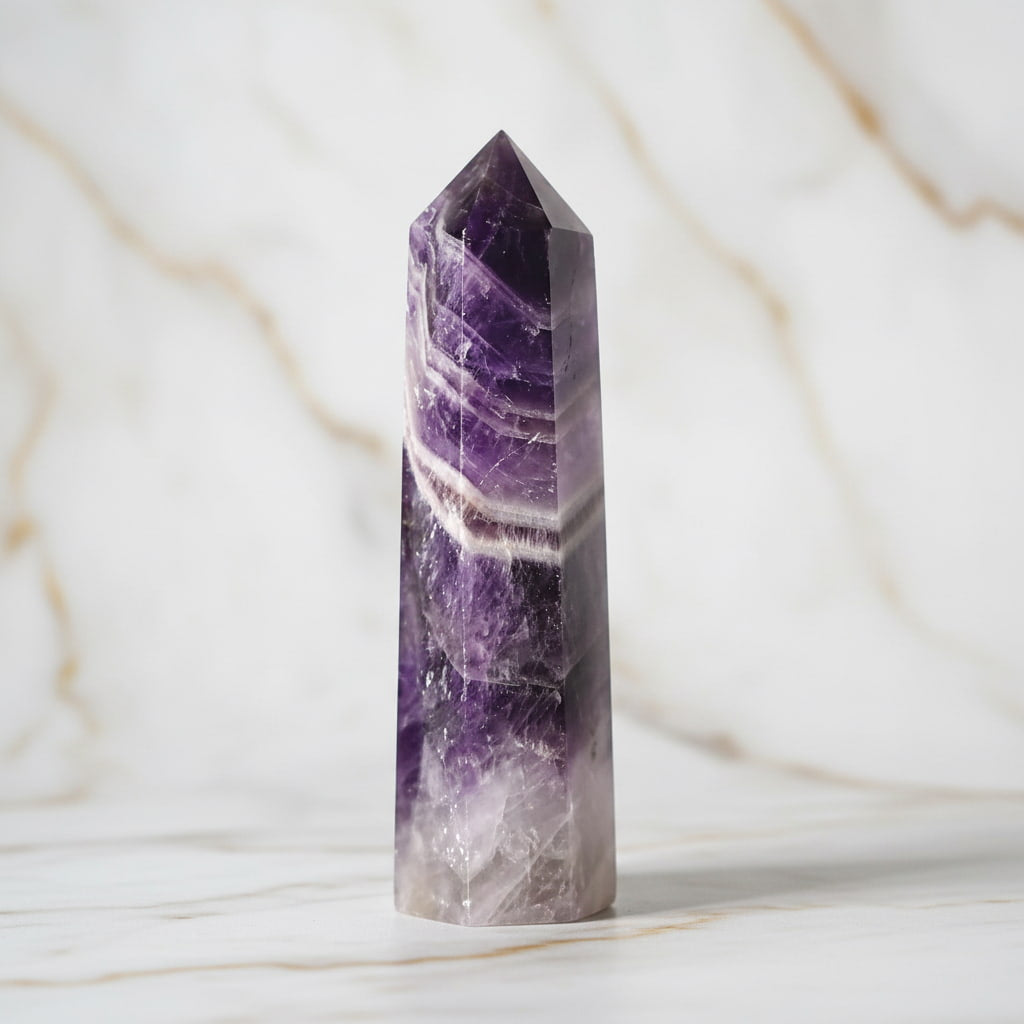 Amethyst Obelisk – Harmonie & Energie | CrystalScents CrystalScents