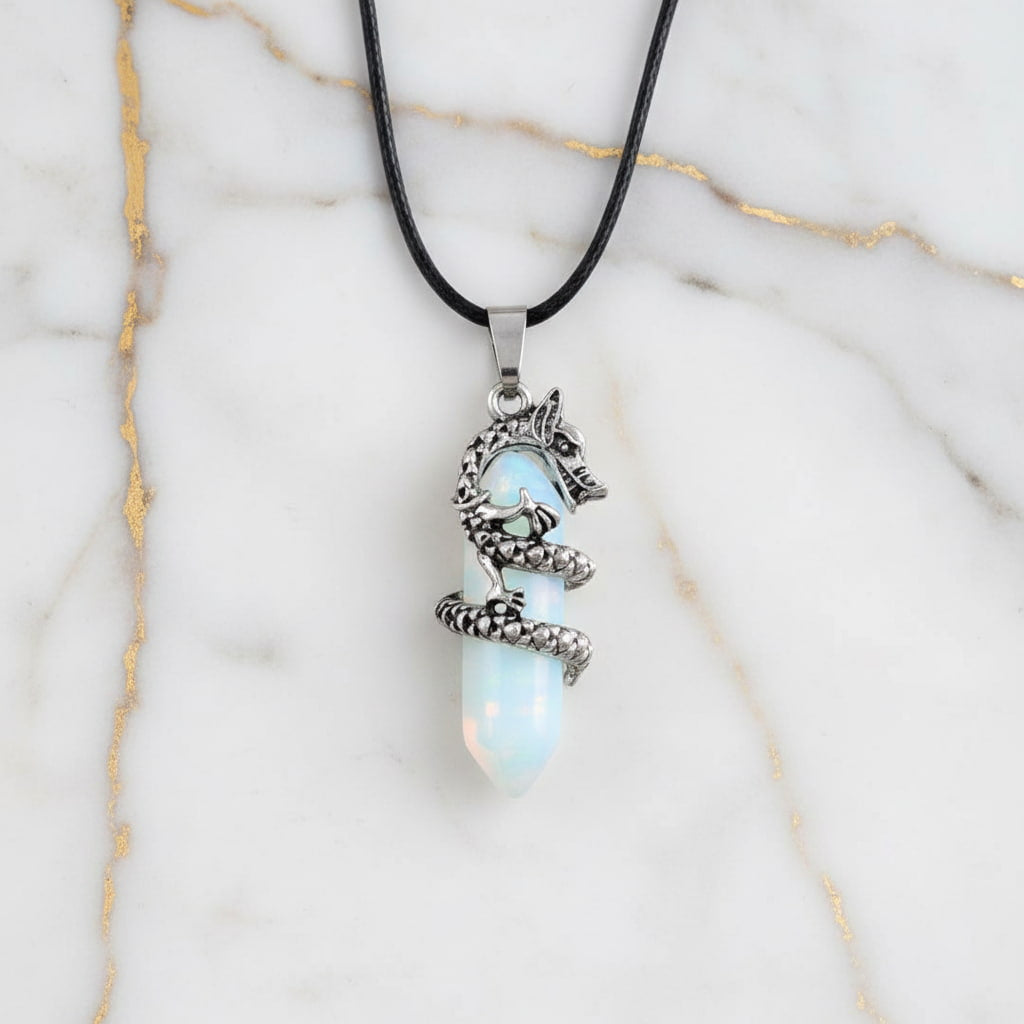 Opalit Halskette – Doppelender Drache JETZT sichern CrystalScents