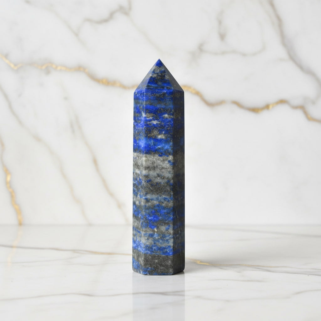 Lapislazuli Obelisk – Kraftvoller Kristall in Blau CrystalScents
