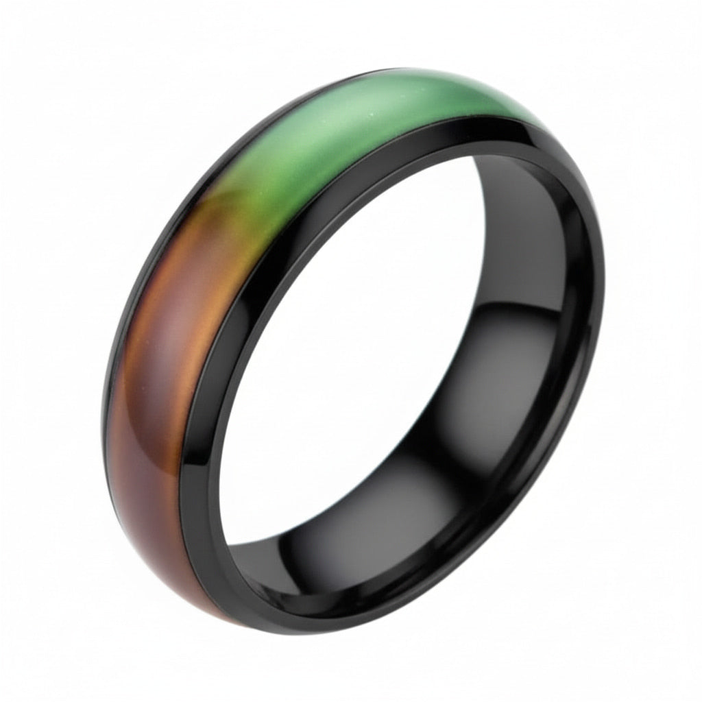 Emotionsring schwarz – Schmuckstück, das Gefühle stilvoll ausdrückt CrystalScents