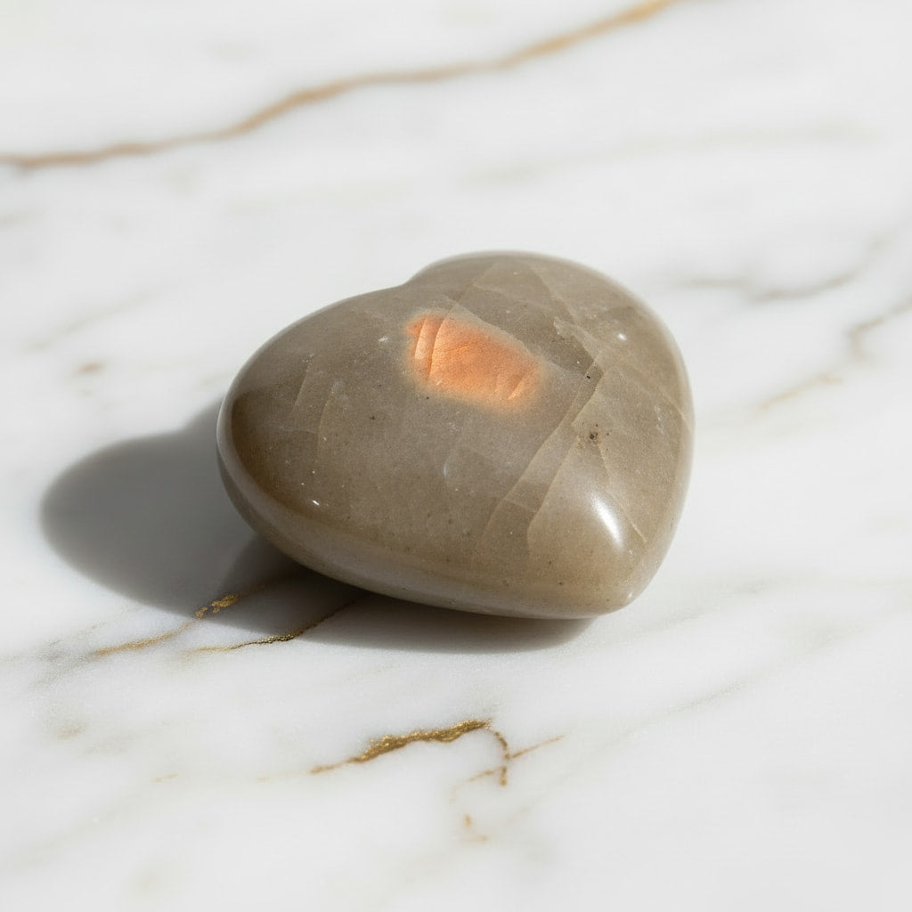 Labradorit Sunset Herz Mini – Sonnenlicht JETZT sichern CrystalScents