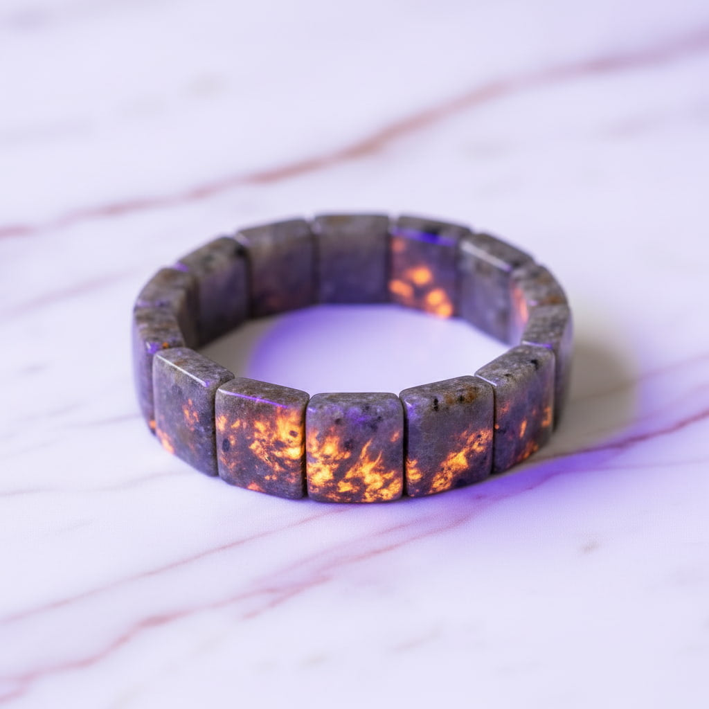 Flammenstein Armband - Fokus & Wirkung CrystalScents