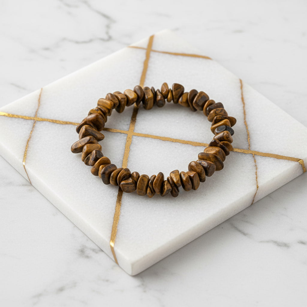 Tigerauge Splitter Armband - Erdung JETZT sichern CrystalScents