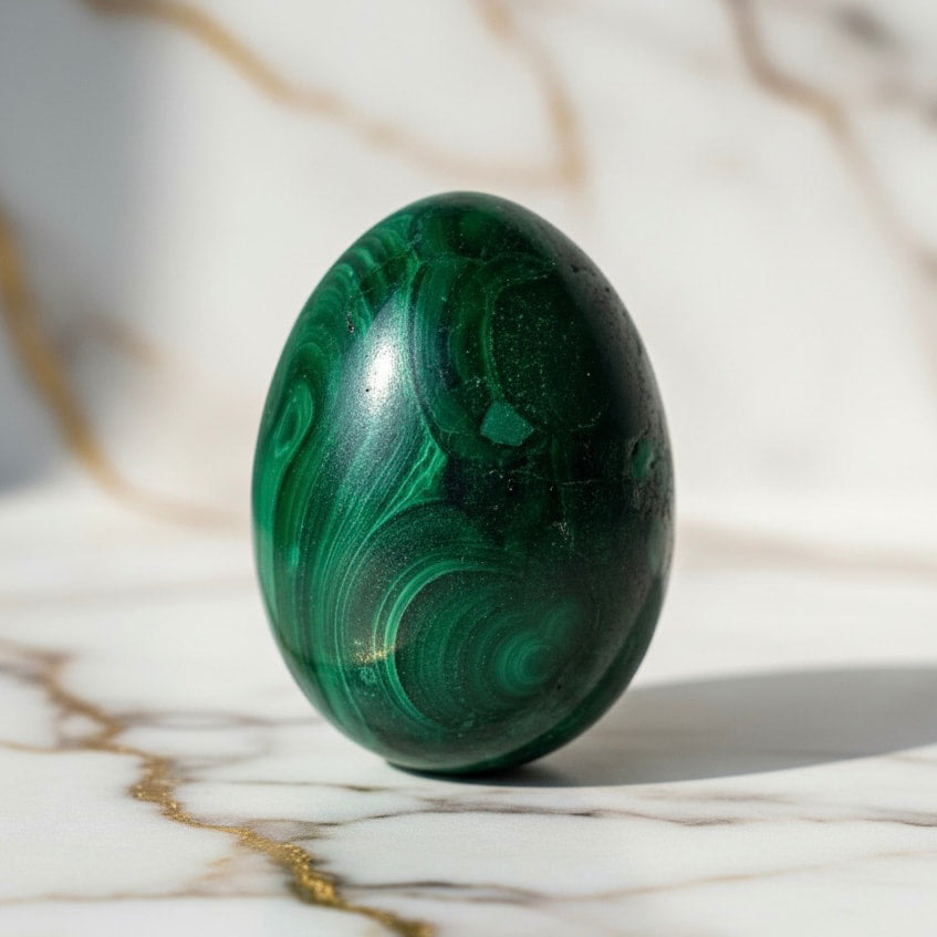Malachit Ei – Schutz & Erdverbundenheit JETZT entdecken CrystalScents