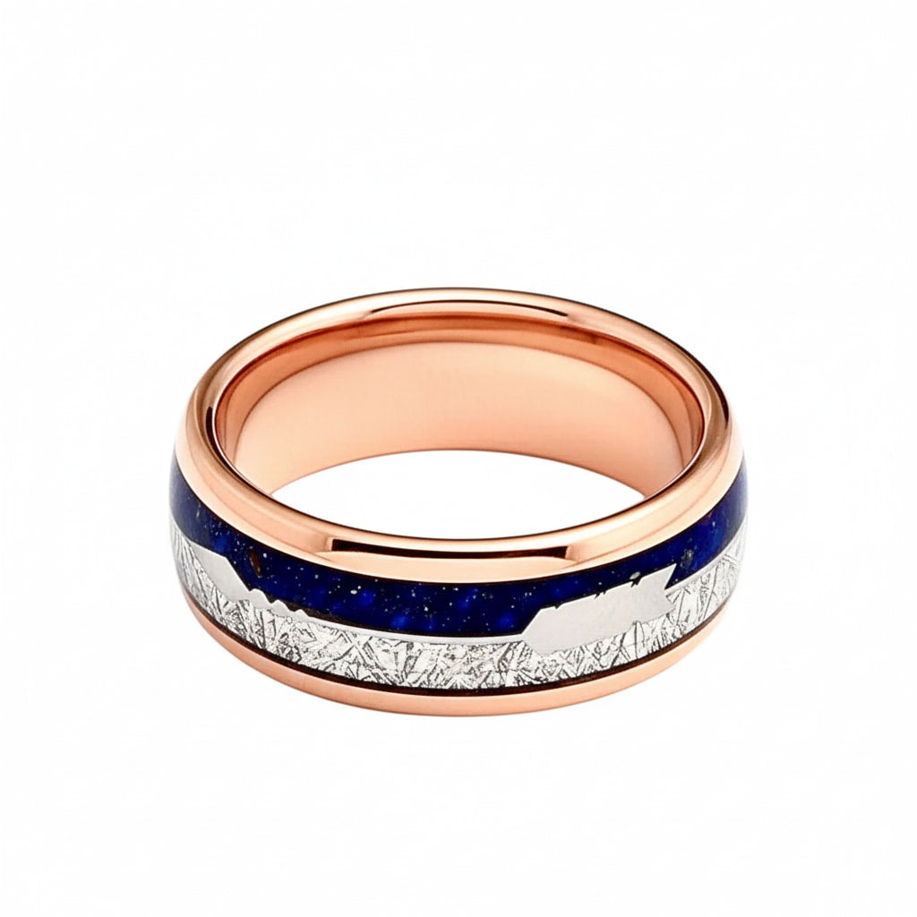 Ring – Roségold mit dunkelblauem Pfeil CrystalScents