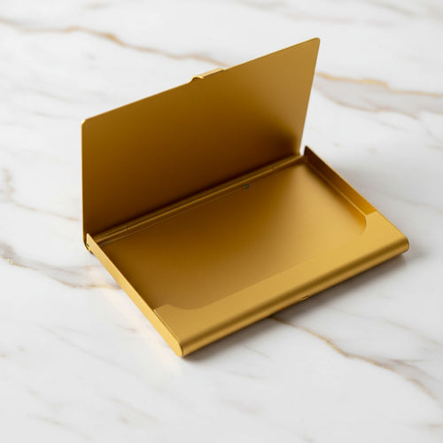 Visitenkartenetui Gold – für Businesskarten CrystalScents