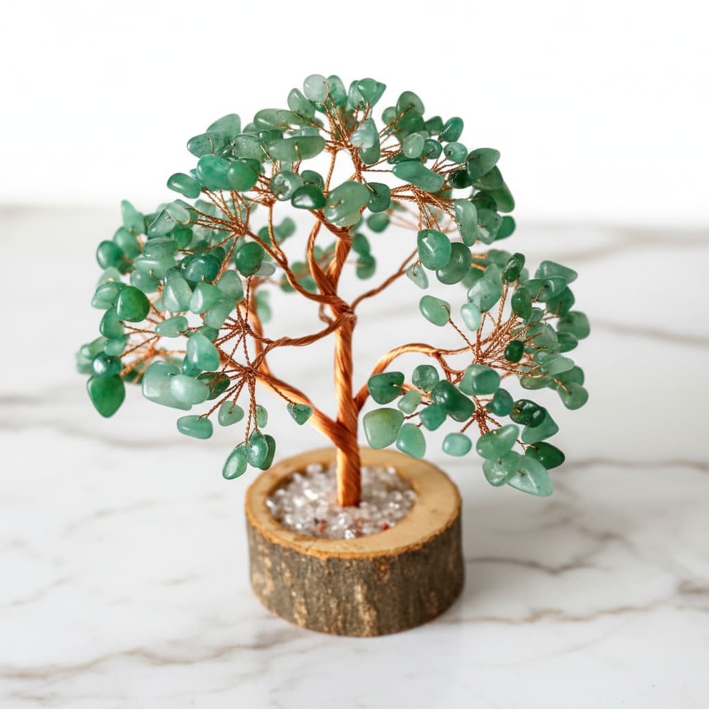 Aventurin Baum – Auf Holzsockel CrystalScents