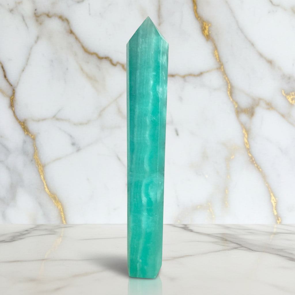 Fluorit Obelisk – Strahlendes Statement
