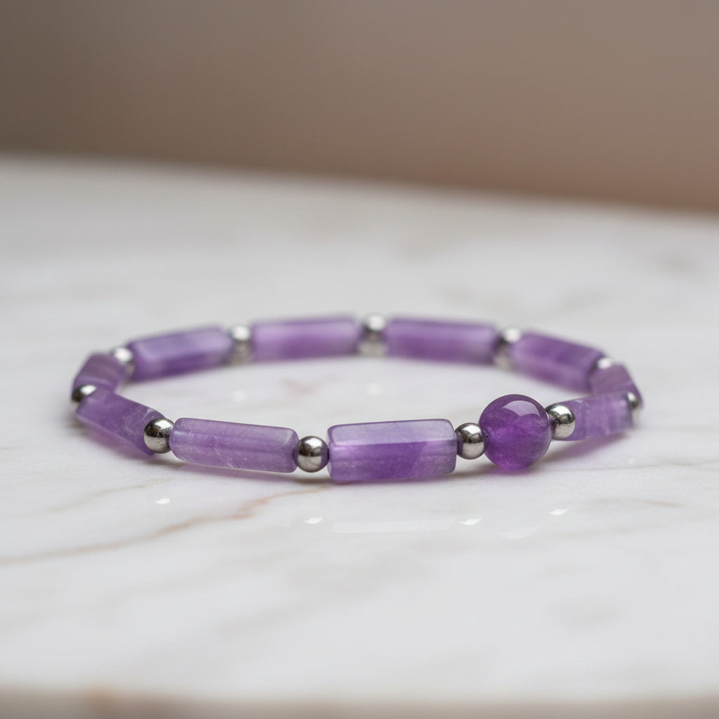 Amethyst Armband – Harmonie & innere Ruhe CrystalScents