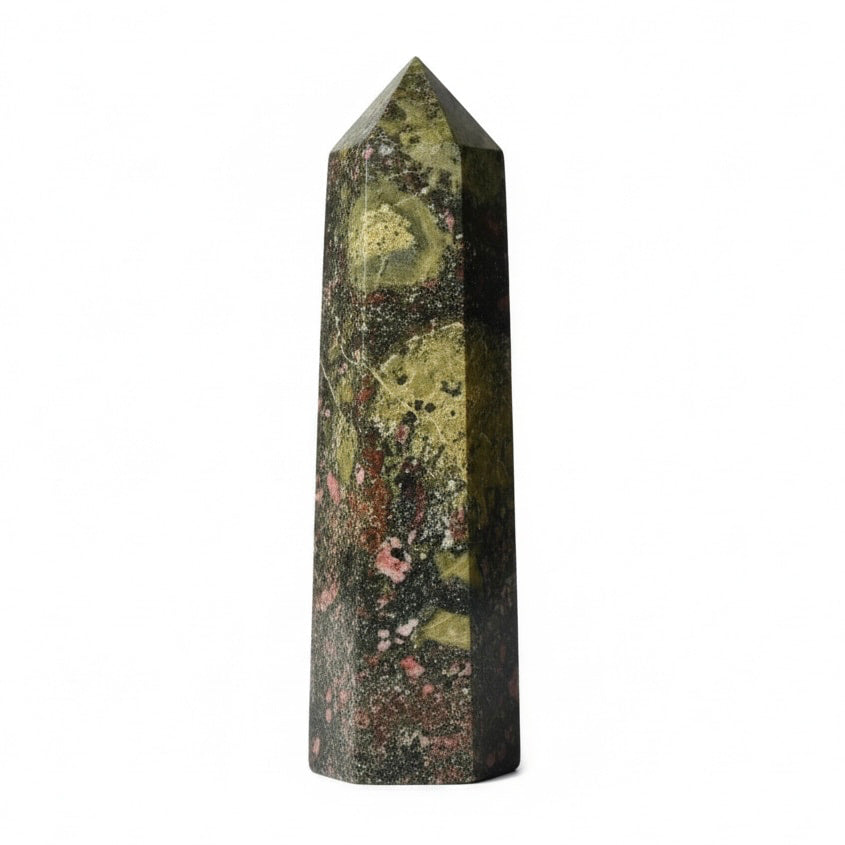 Jaspis Drachenblut Obelisk – Energie & Balance JETZT sichern CrystalScents