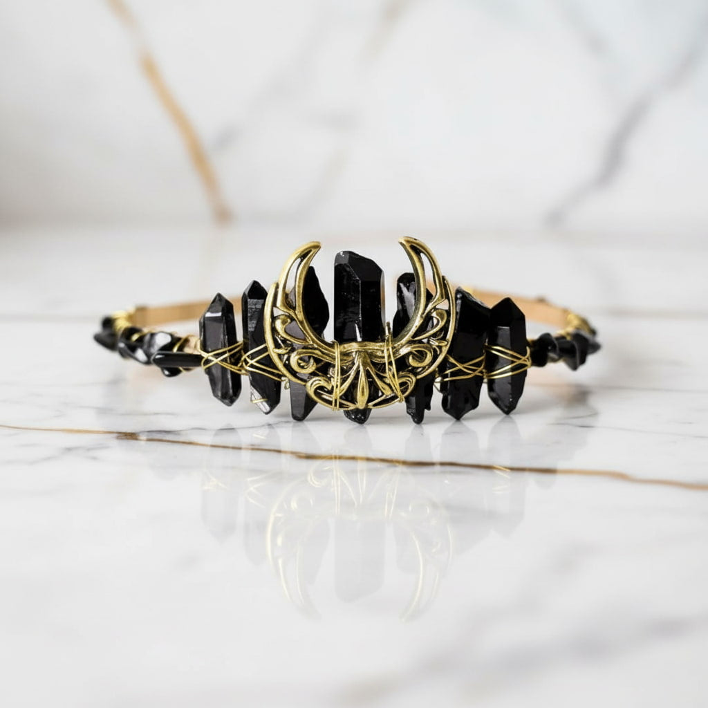 Obsidian Tiara - Eleganz & Mystik CrystalScents