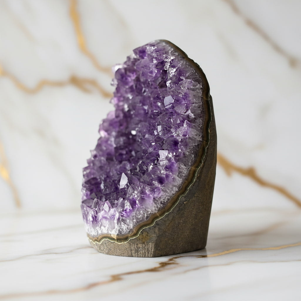 Amethystdruse – Tiefe violette Kristalle CrystalScents