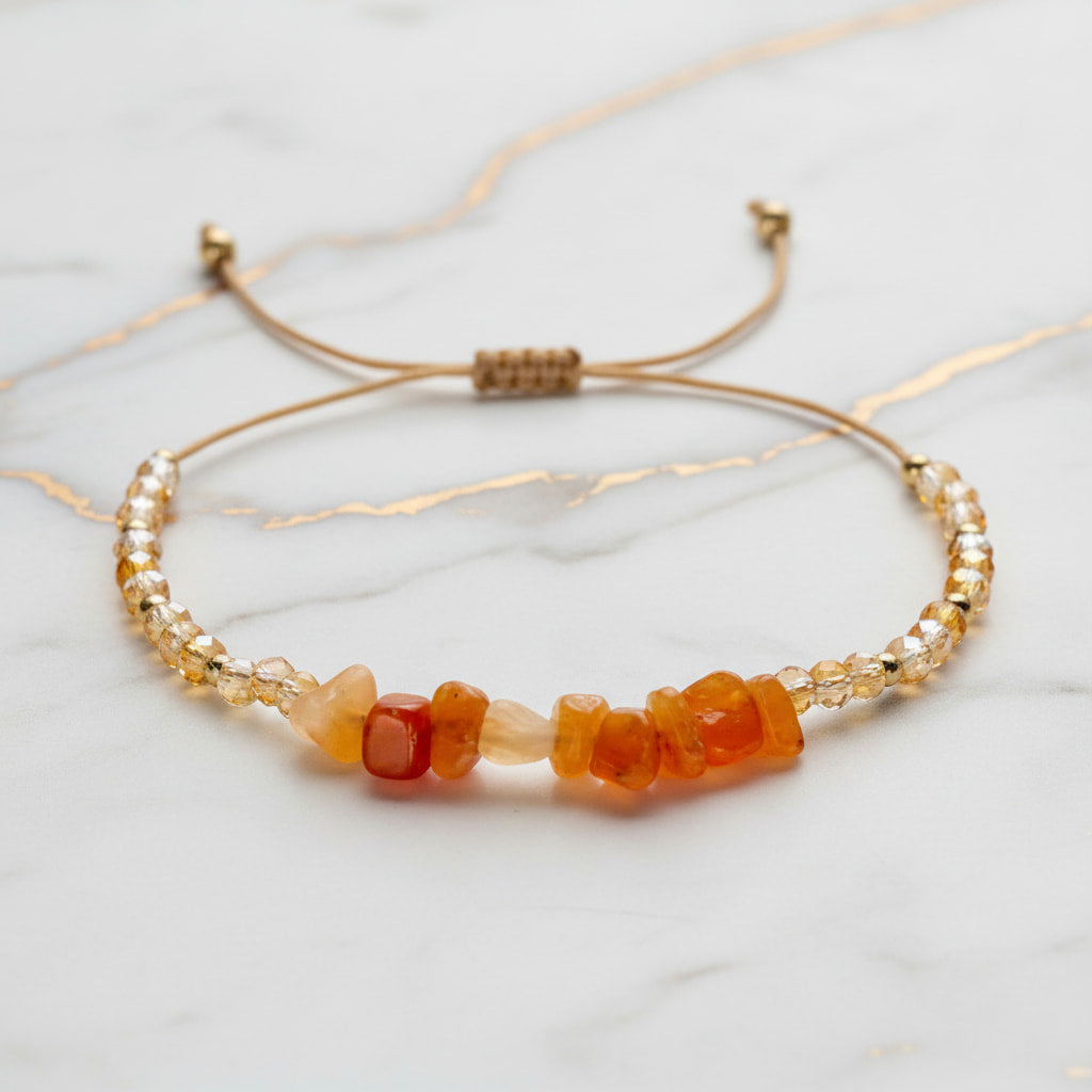 Karneol Schutzarmband – Lebensenergie & positive Stimmung CrystalScents