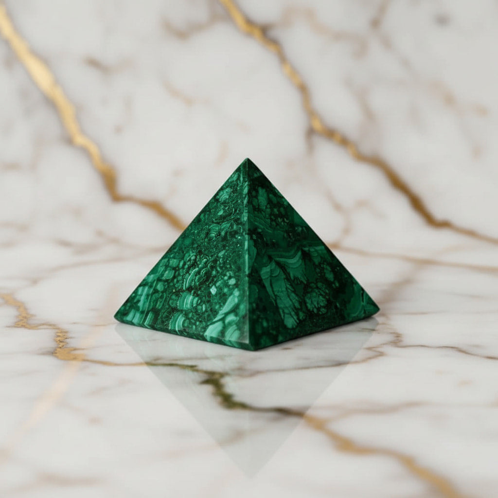 Malachit Pyramide – Schutz & Energie JETZT sichern CrystalScents