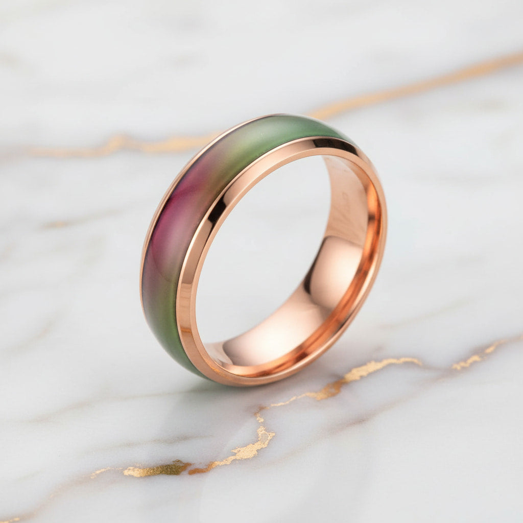 Emotionsring Roségold - Gefühle stilvoll ausdrücken CrystalScents