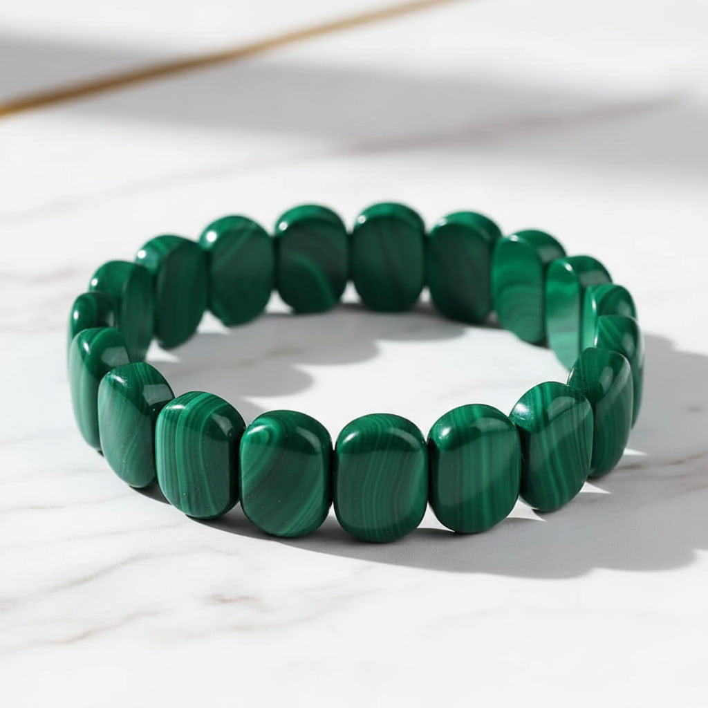 Malachit Armband - Lebendige Optik