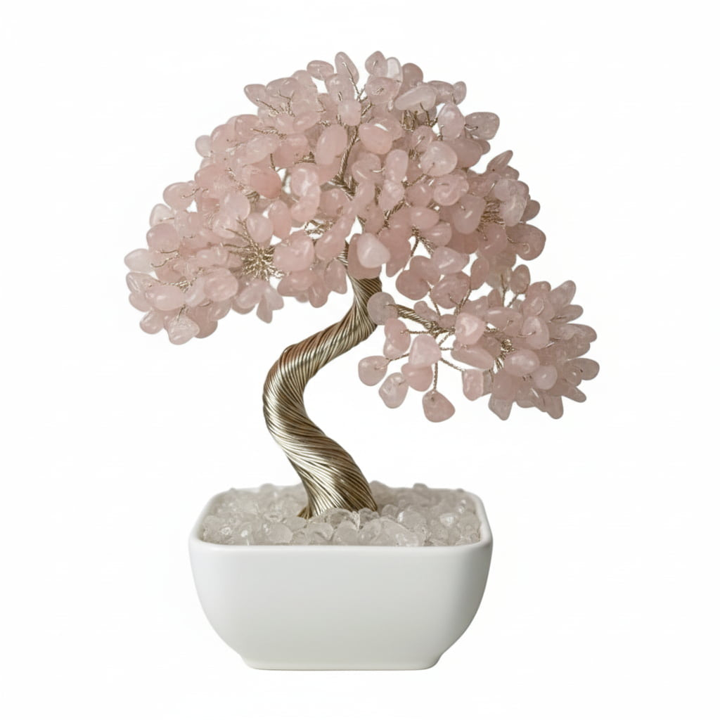 Rosenquarz Baum - Liebevoller Lichtfänger CrystalScents
