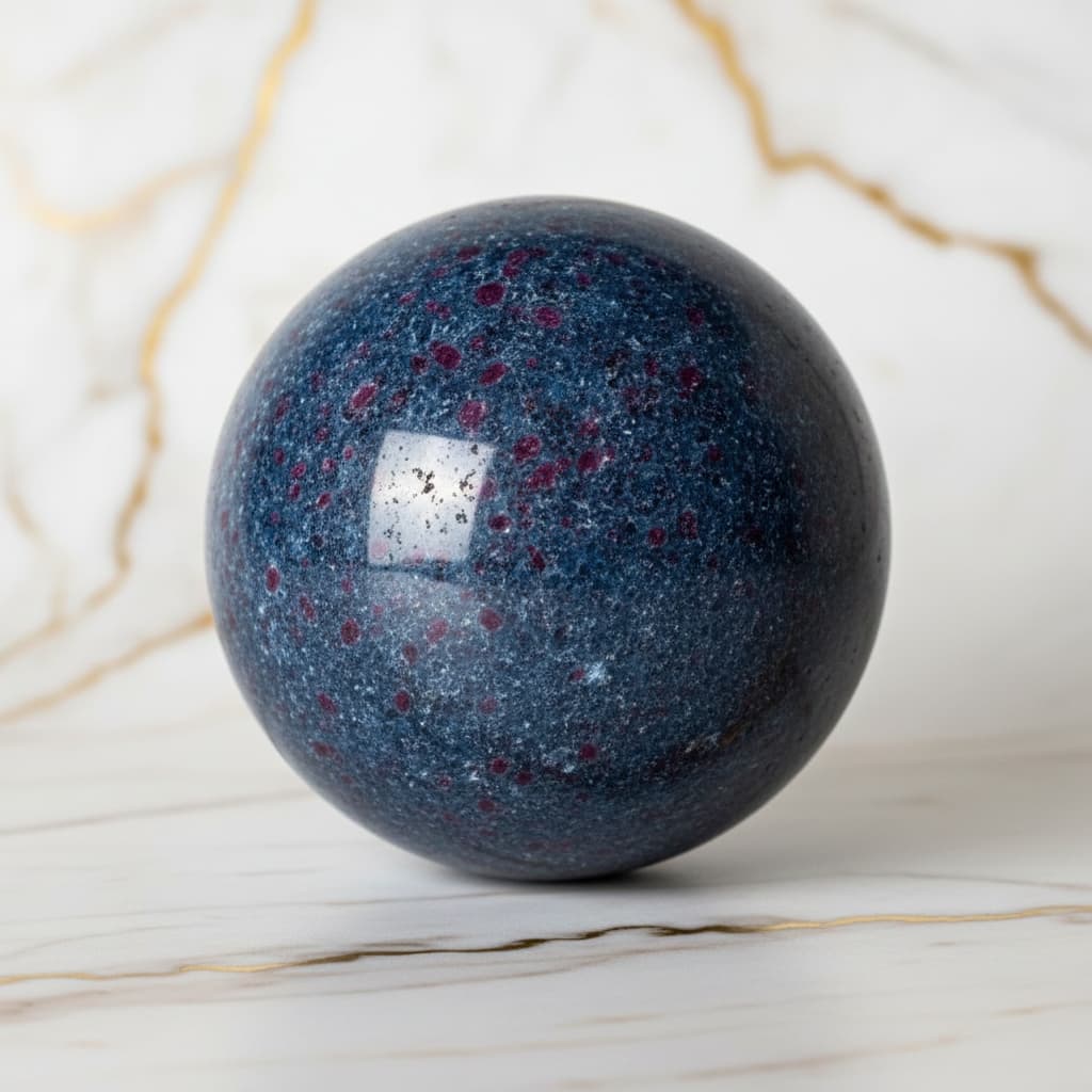 Cyanit Kugel – Konzentration & Fokus CrystalScents