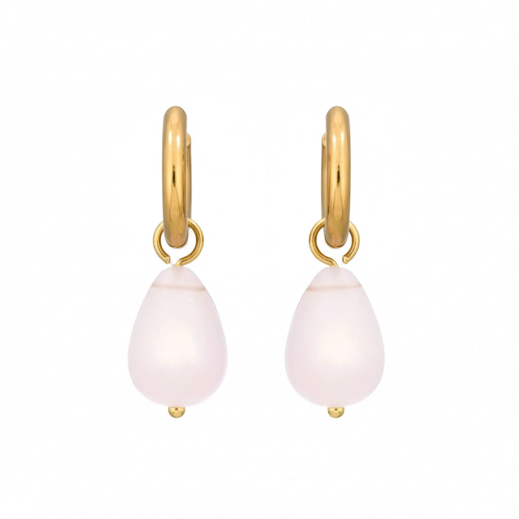 Rosenquarz Ohrringe - Sanfte Akzente CrystalScents
