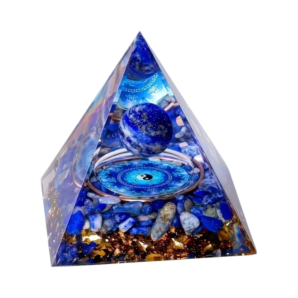 Orgonit Pyramide Lapislazuli - Weisheit & Schönheit CrystalScents