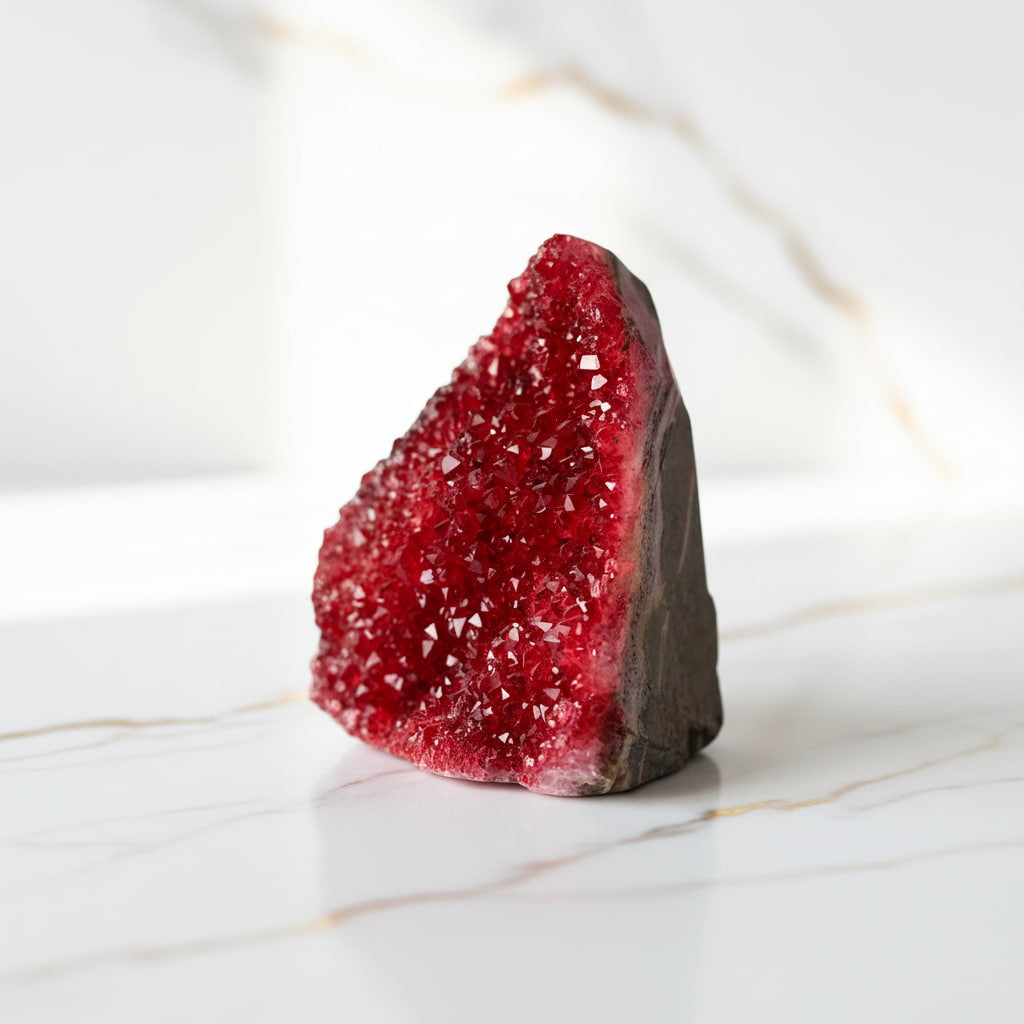 Amethystdruse Rot – Funkelndes Wohnhighlight CrystalScents