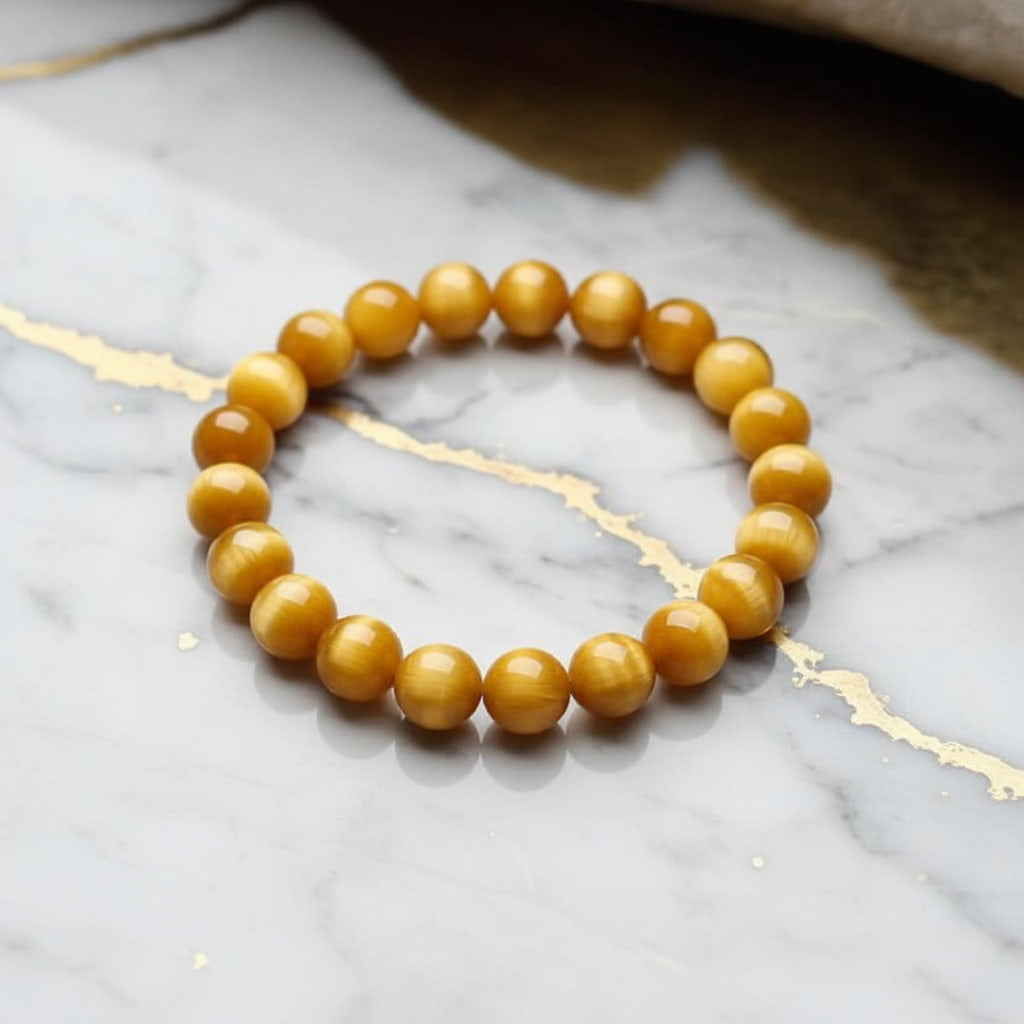 Tigerauge Kugelarmband - Gelbe Freude CrystalScents