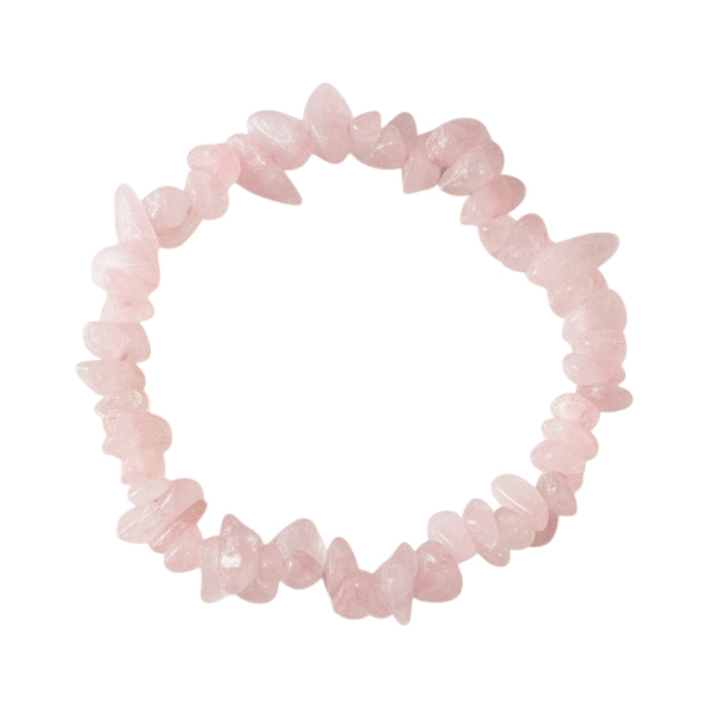 Rosenquarz Splitter Armband – Herzensfreude & Harmonie CrystalScents
